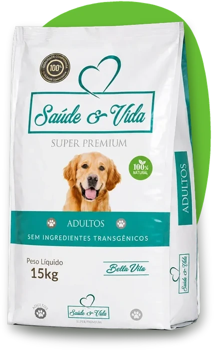 Ração Saúde e Vida Adultos